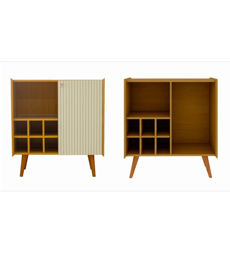 BUFFET VERTICE 1 PUERTA CARAMELO BEIGE - 4