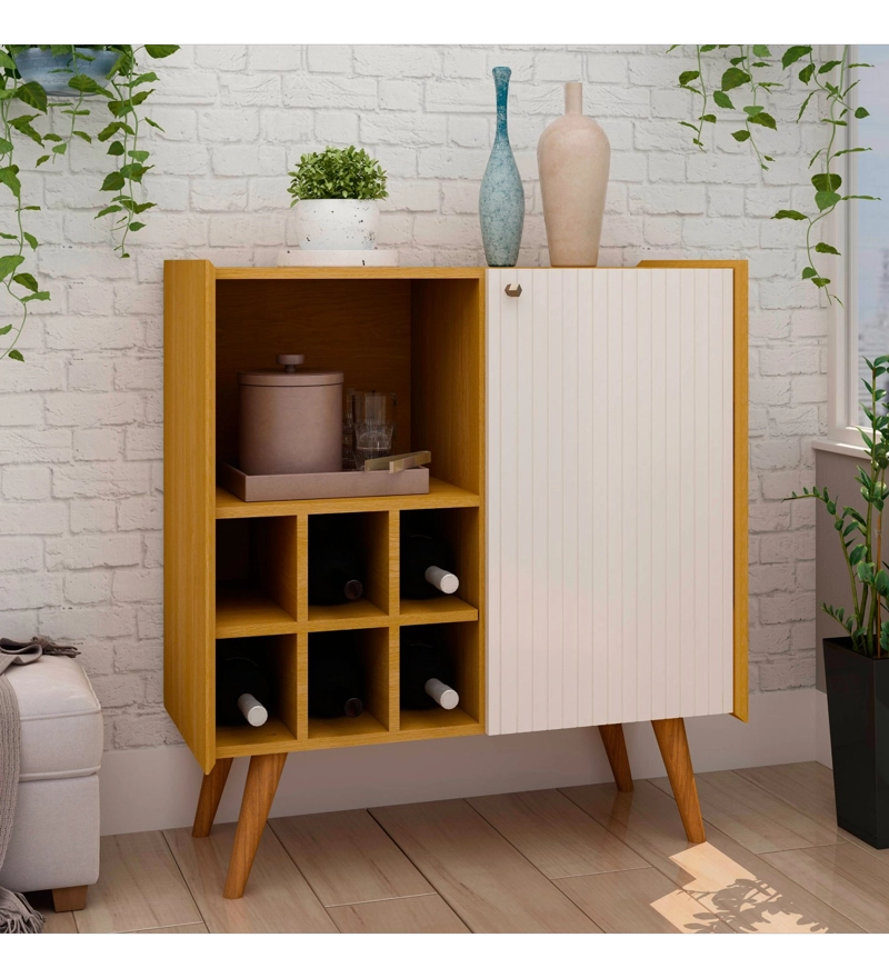 BUFFET VERTICE 1 PUERTA CARAMELO BEIGE - 5