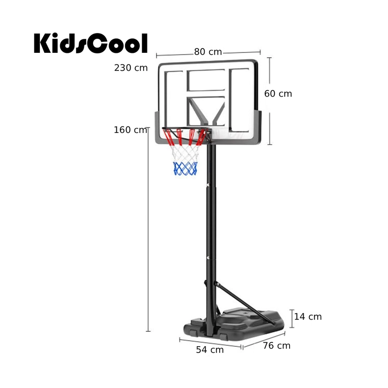 ARO DE BASQUET AJUSTABLE A 2.3MTS - 2