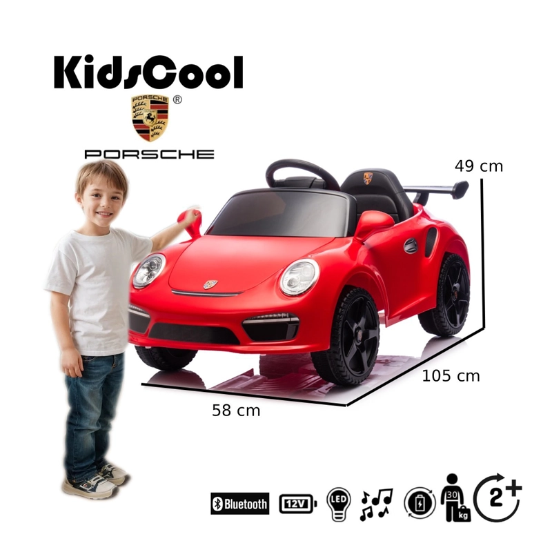 AUTO A BATERIA PORCHE 911 RUF CTR 3 12V ROJO - 5