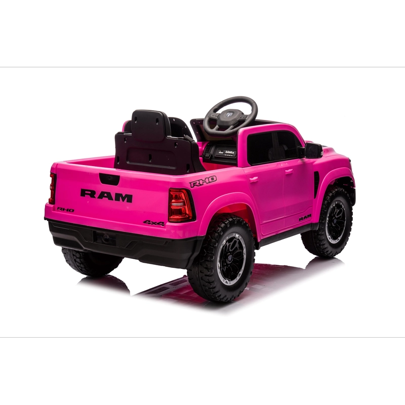 CAMIONETA A BATERIA RAM 1500 RHO TRUCK 12V ROSADA - 2