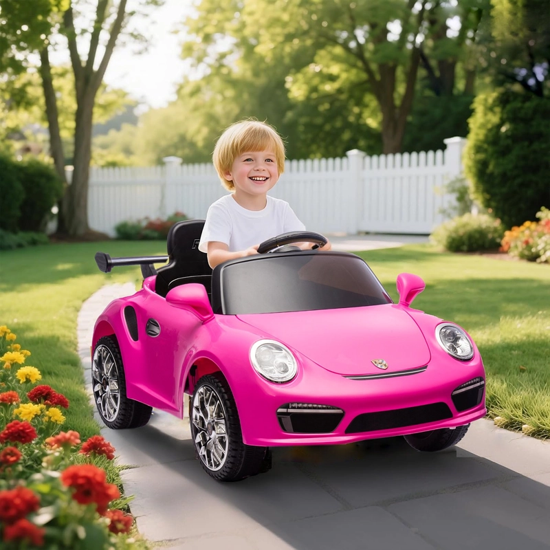 AUTO A BATERIA PORCHE 911 RUF CTR 3 12V ROSADO - 3