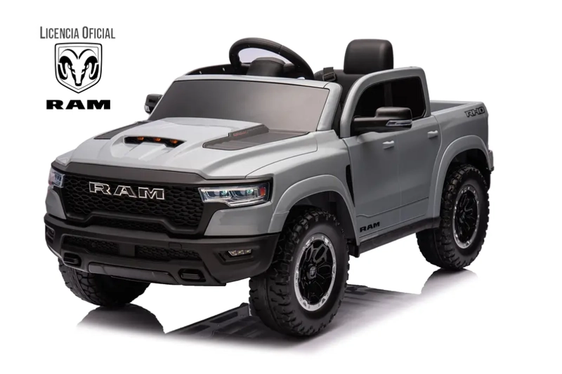 CAMIONETA A BATERIA RAM 1500 RHO TRUCK 12V GRIS - 1