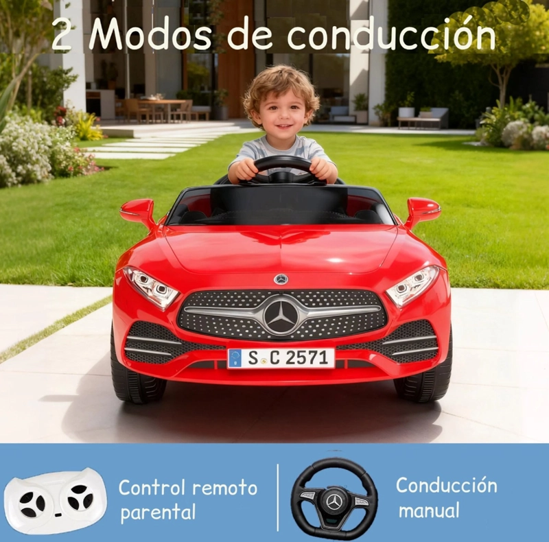 AUTO A A BATERIA MERCEDES BENZ CLS350 12V ROJO - 5