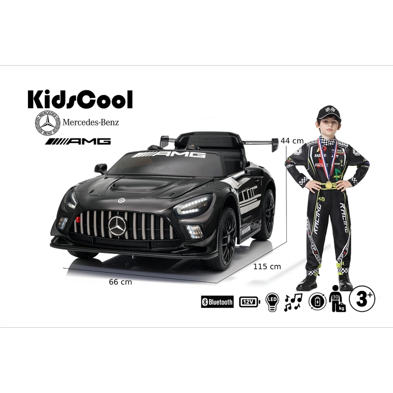 MERCEDES BENZ AMG GT3 12V NEGRO - 5