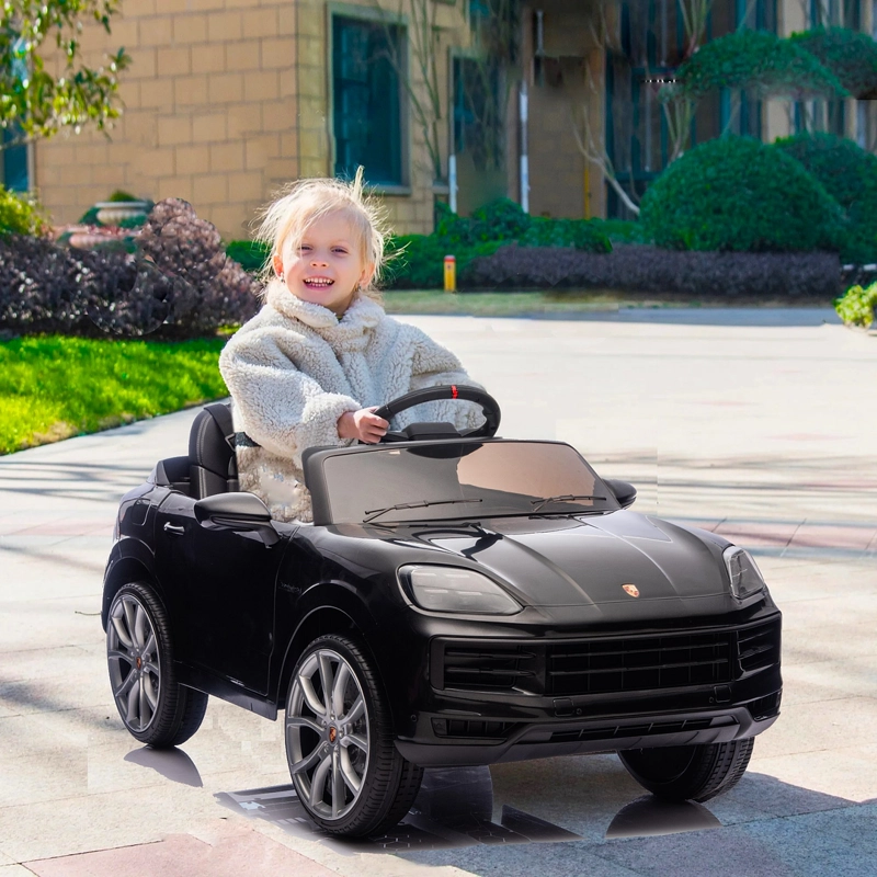 AUTO A BATERIA PORSCHE CAYENNE 12V NEGRO - 3