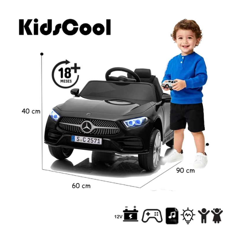 AUTO A BATERIA MERCEDES BENZ CLS350 12V NEGRO - 6