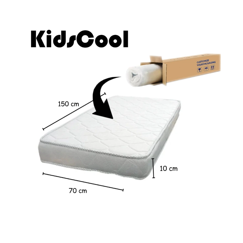 COLCHON MINI CAMA BOXI 150X70X10 BLANCO - 3