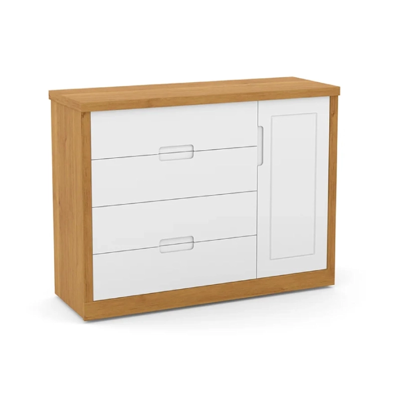 COMODA TUTTO CON PUERTA BLANCA CARAMELO - 3