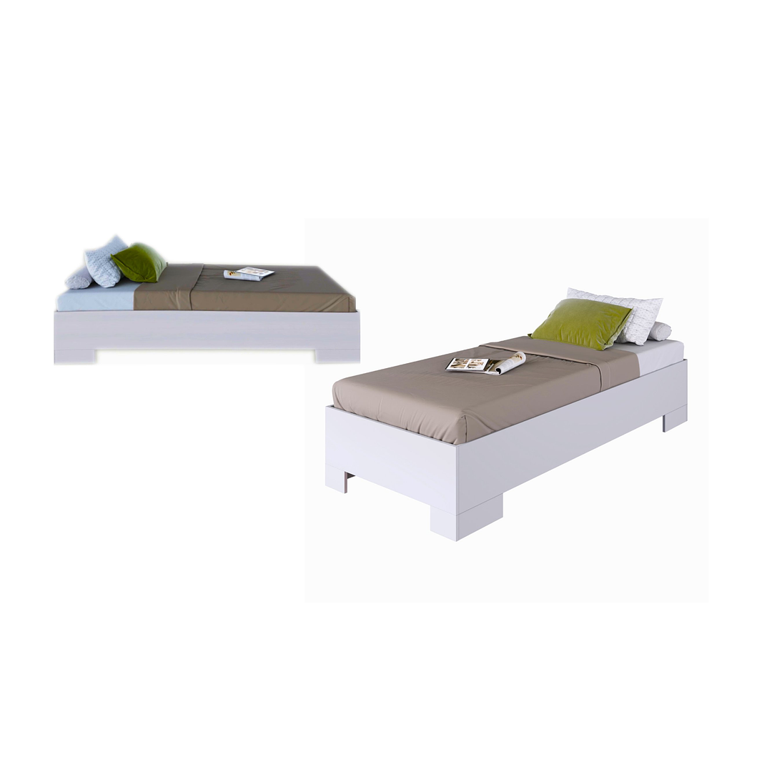 CAMA INDIVIDUAL BOX 90 XANGAI BLANCO 190X90 - 2