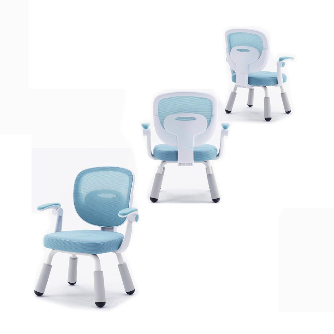 SILLA DE ESCRITORIO INFANTIL ERGONOMICA AZUL - 2