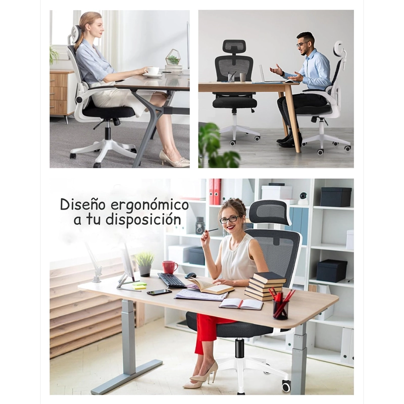 SILLA DE ESCRITORIO ERGONOMICA PRO NEGRO - 4