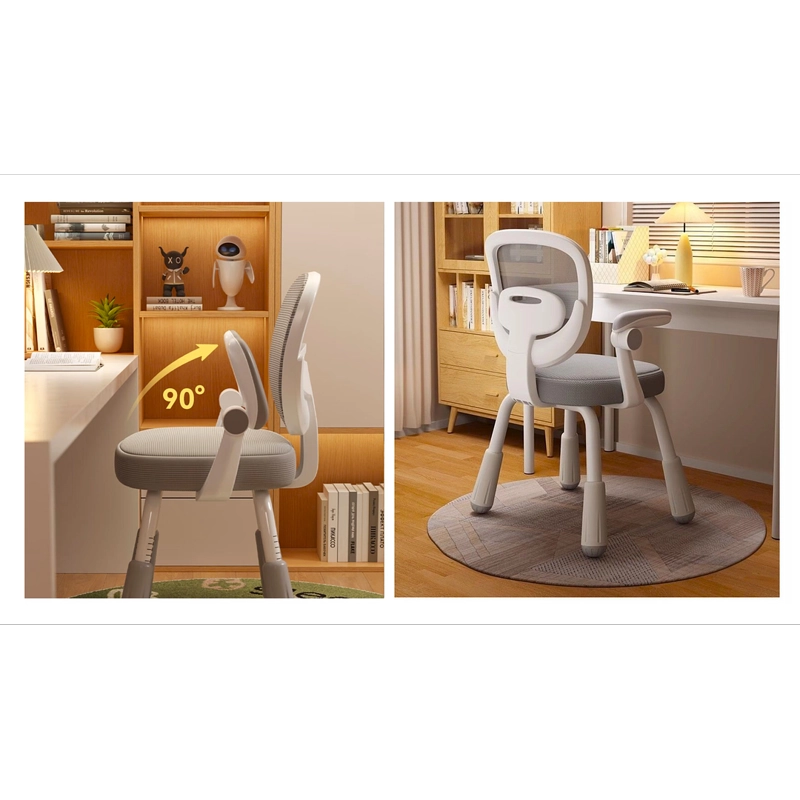 SILLA DE ESCRITORIO INFANTIL ERGONOMICA GRIS - 4