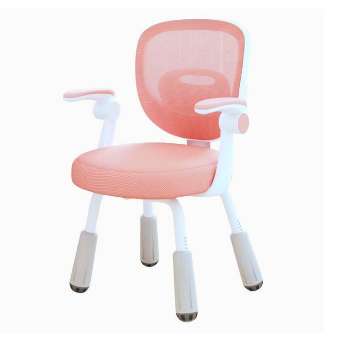 SILLA DE ESCRITORIO INFANTIL ERGONOMICA ROSADO - 1