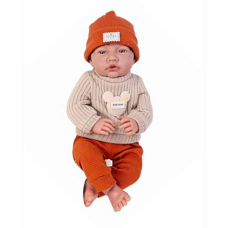 MUÑECO BEBE REALISTA 40 CM CON 12 SONIDOS DE APEGO - 1