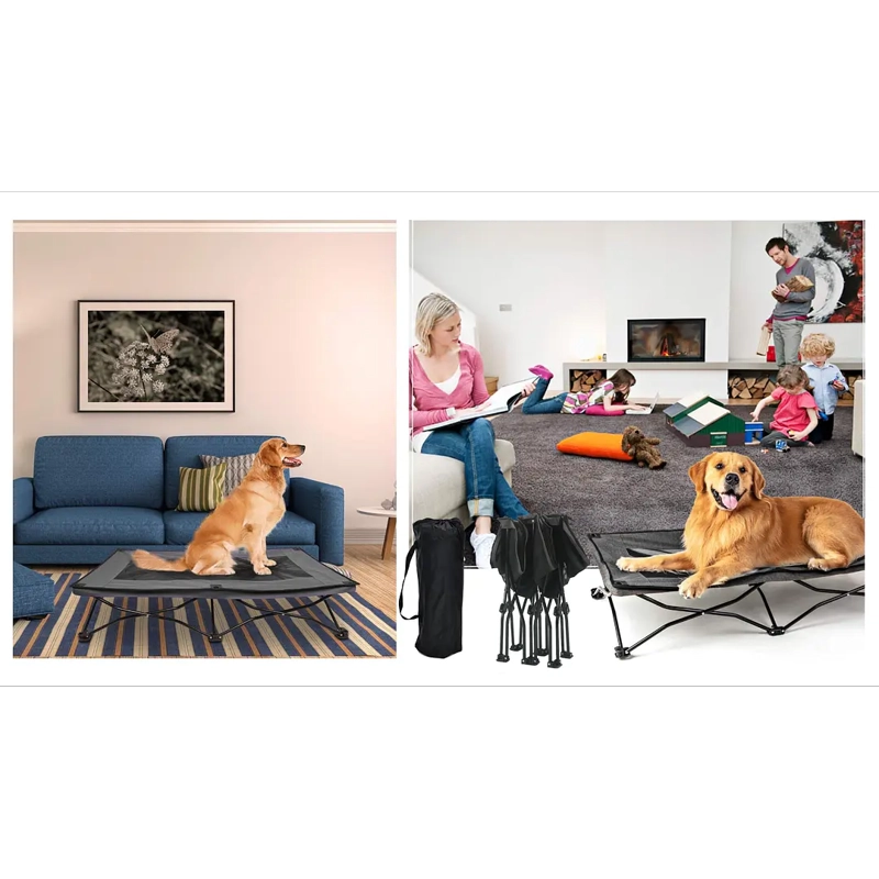 CAMA ELEVADA PARA PERRO PLEGABLE TALLA L PETSCOOL 90 KG - 5