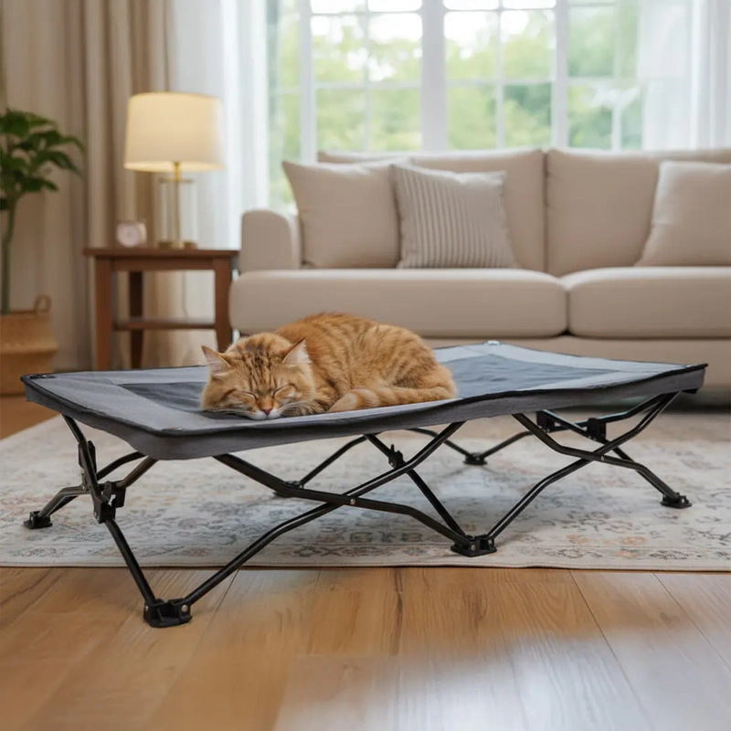 CAMA ELEVADA PARA PERRO PLEGABLE TALLA L PETSCOOL 90 KG - 8