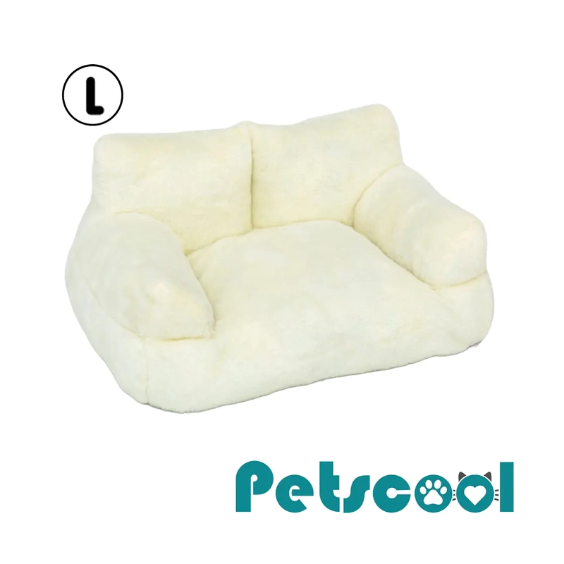 CAMA SOFA RELAJANTE PARA MASCOTAS TALLA L BLANCO - 1