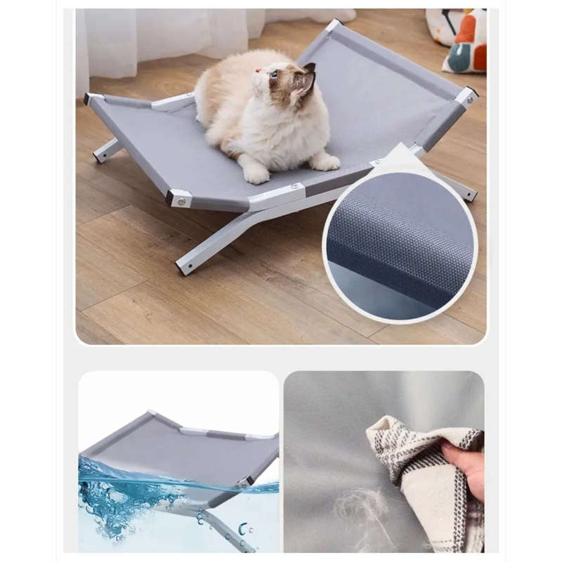 CAMA ELEVADA PARA PERROS Y GATOS IMPERMEABLE - 6