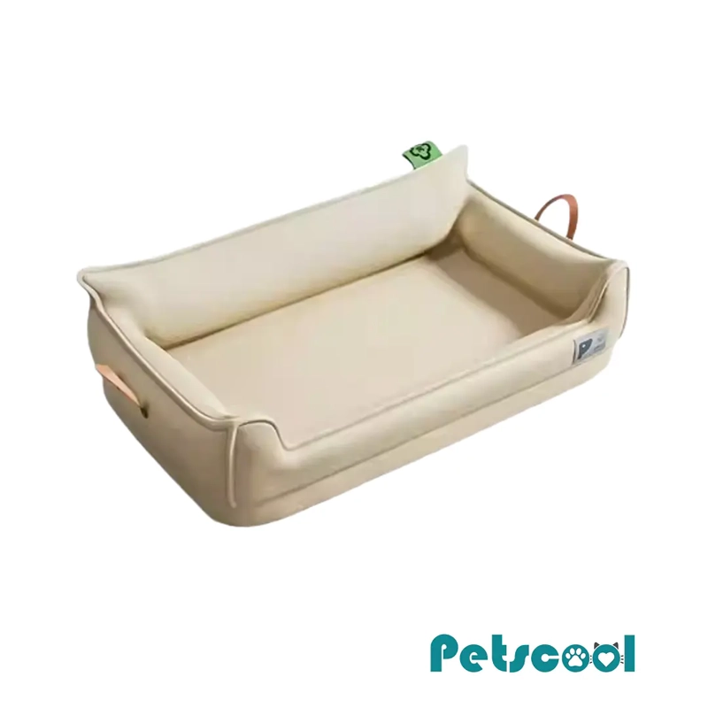 CAMA SOFA DE PERRO IMPERMEABLE 4 ESTACIONES BEIGE TALLA S HASTA 15 KG - 1