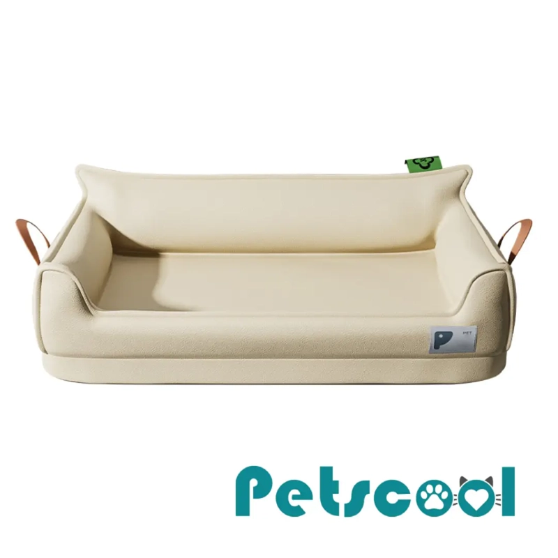 CAMA SOFA DE PERRO IMPERMEABLE 4 ESTACIONES BEIGE TALLA S HASTA 15 KG - 2