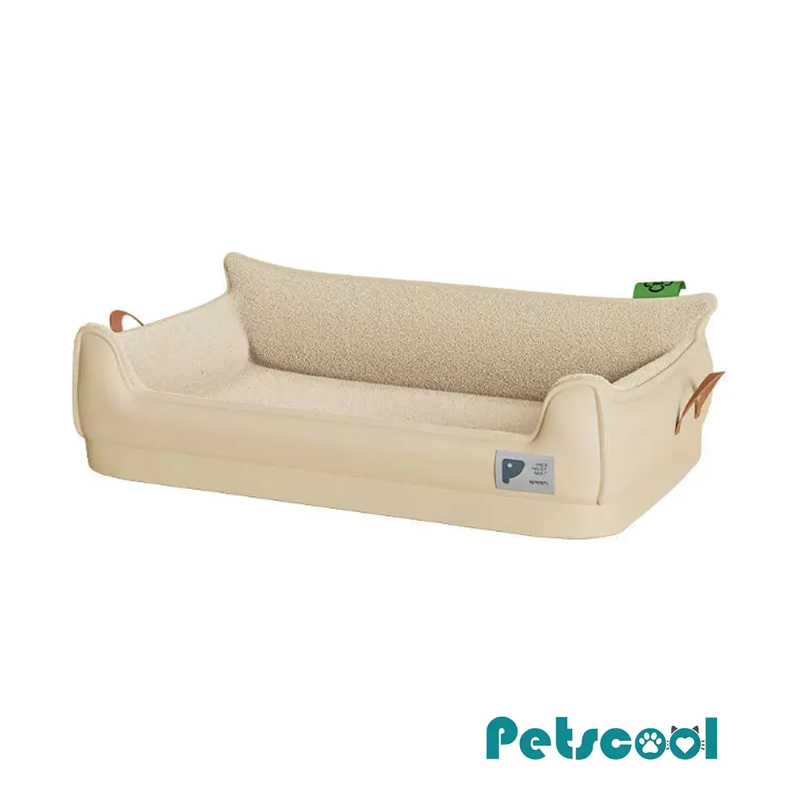 CAMA SOFA DE PERRO IMPERMEABLE 4 ESTACIONES BEIGE TALLA S HASTA 15 KG - 3