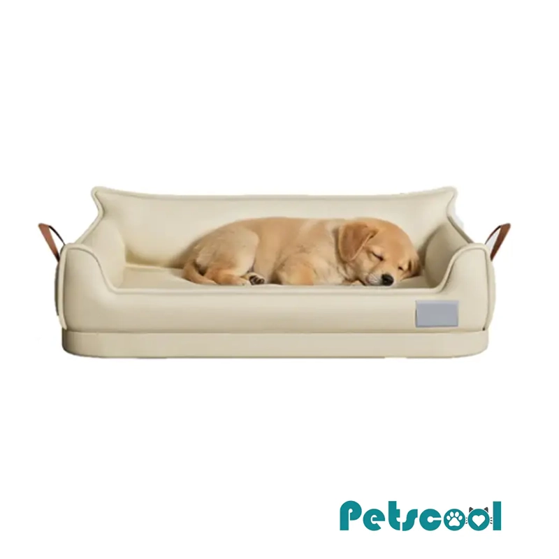 CAMA SOFA DE PERRO IMPERMEABLE 4 ESTACIONES BEIGE TALLA S HASTA 15 KG - 4