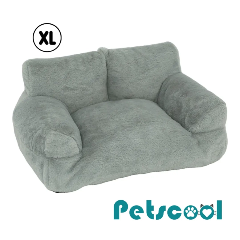 CAMA SOFA RELAJANTE PARA MASCOTAS PETSCOOL XL GRIS - 1