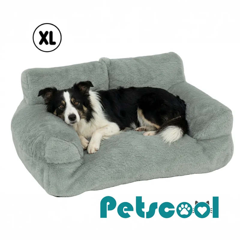 CAMA SOFA RELAJANTE PARA MASCOTAS PETSCOOL XL GRIS - 2