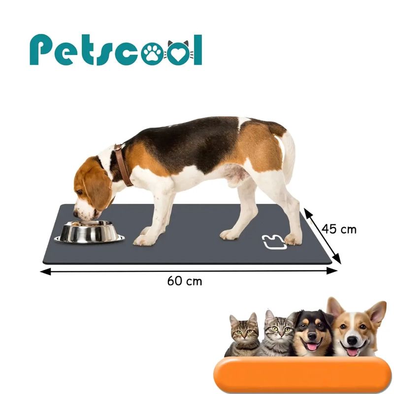 ALFOMBRA IMPERMEABLE ANTIDESLIZANTE PETSCOOL GRIS - 9