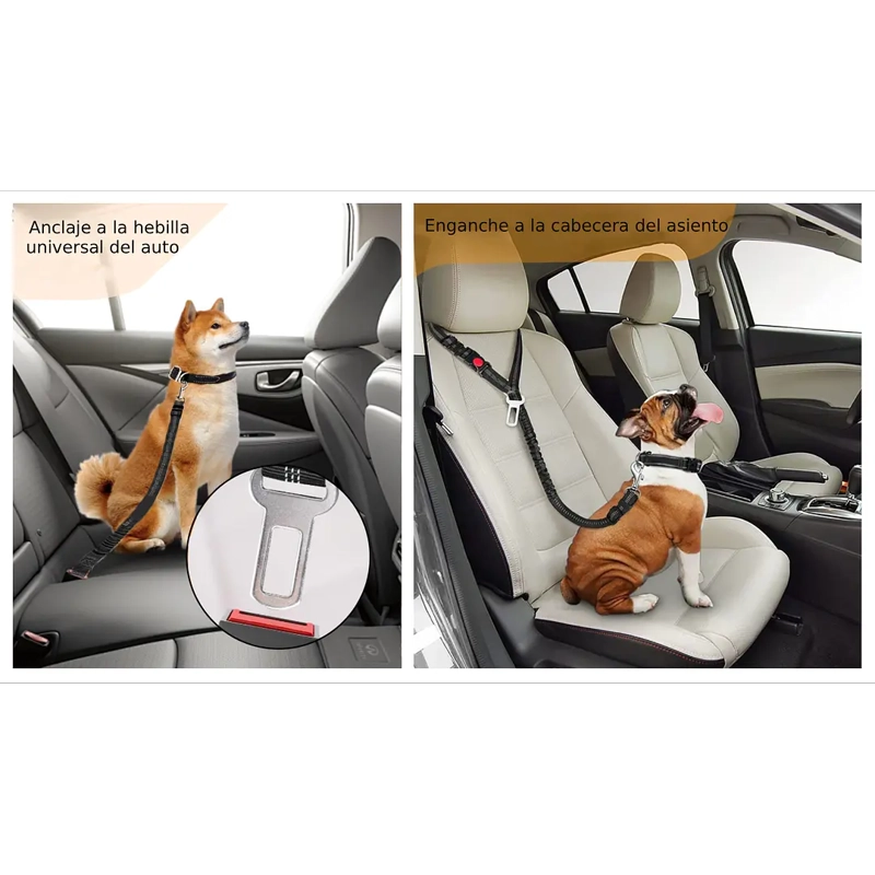 CINTURON DE SEGURIDAD AJSUTABLE PARA MASCOTA PETSCOOL - 5