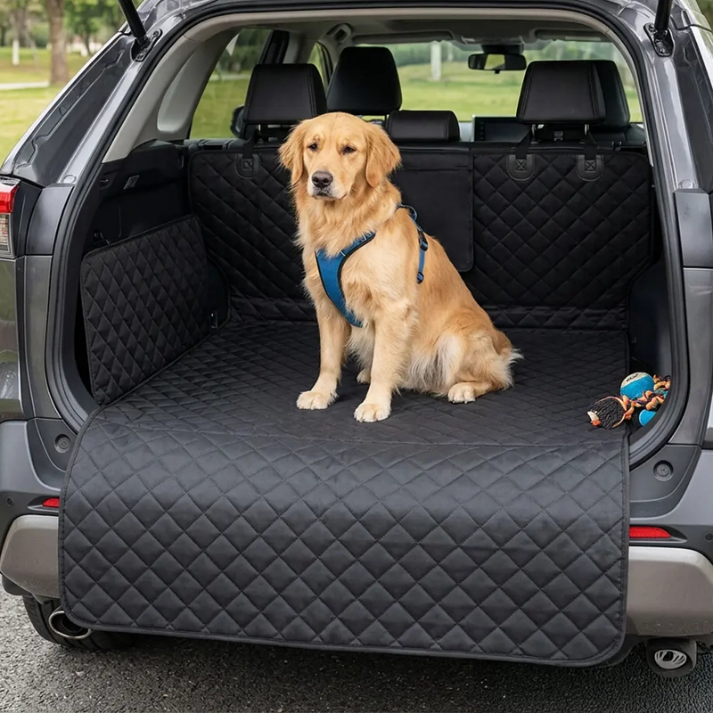 FUNDA PROTECTORA DE AUTO PARA MASCOTAS PETSCOOL NEGRO - 2