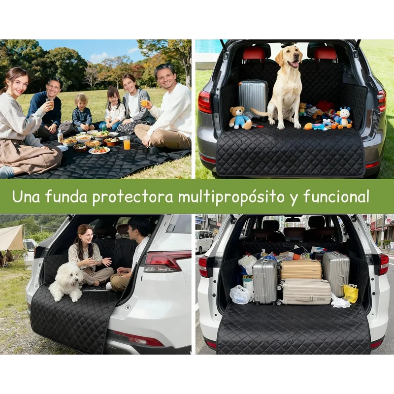 FUNDA PROTECTORA DE AUTO PARA MASCOTAS PETSCOOL NEGRO - 6