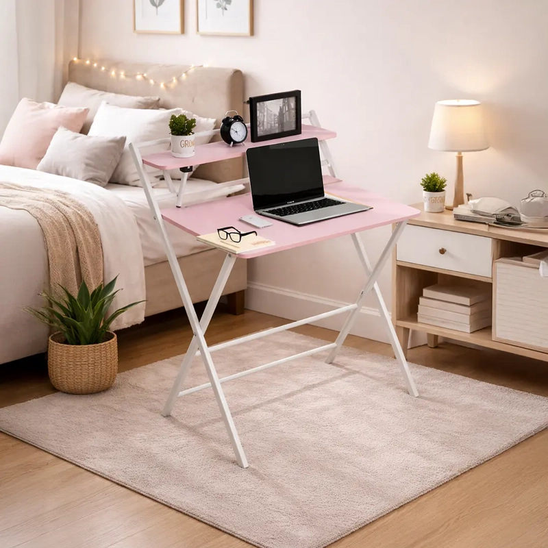 ESCRITORIO PLEGABLE ROSADO BE DESIGN - 4