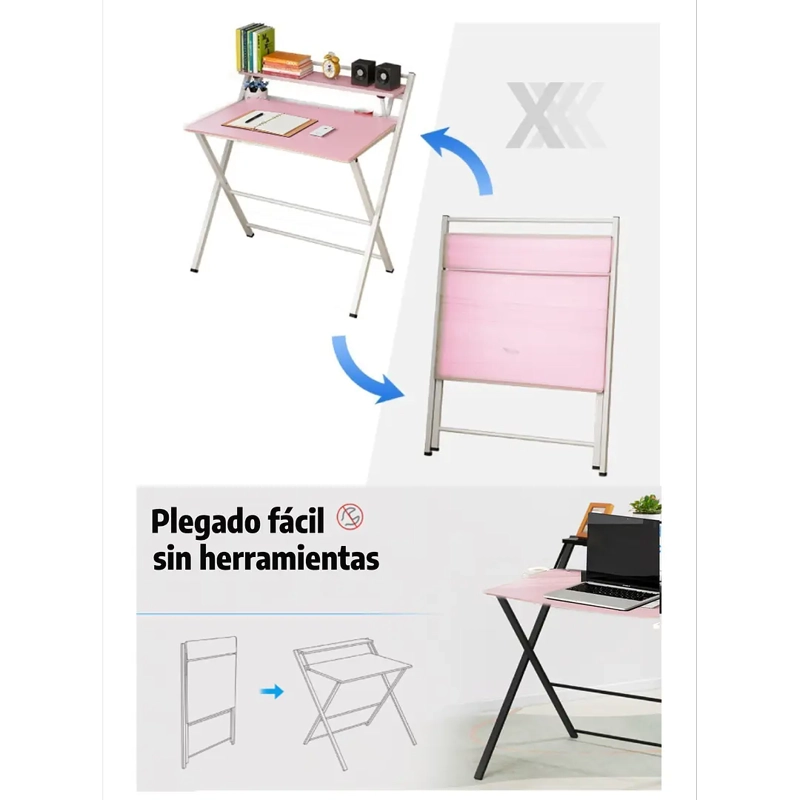 ESCRITORIO PLEGABLE ROSADO BE DESIGN - 6