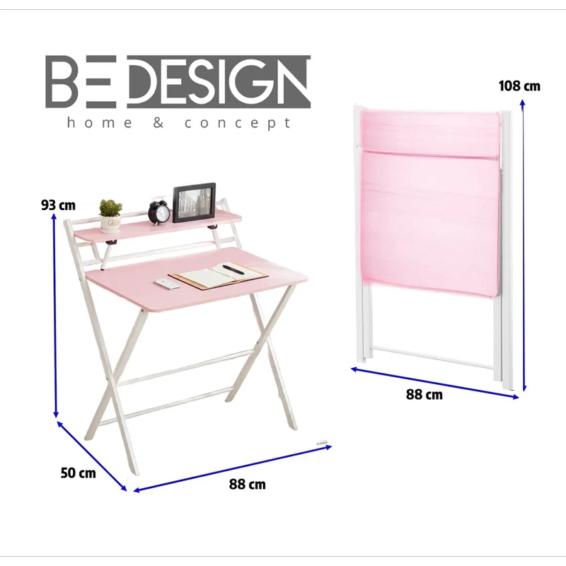 ESCRITORIO PLEGABLE ROSADO BE DESIGN - 7