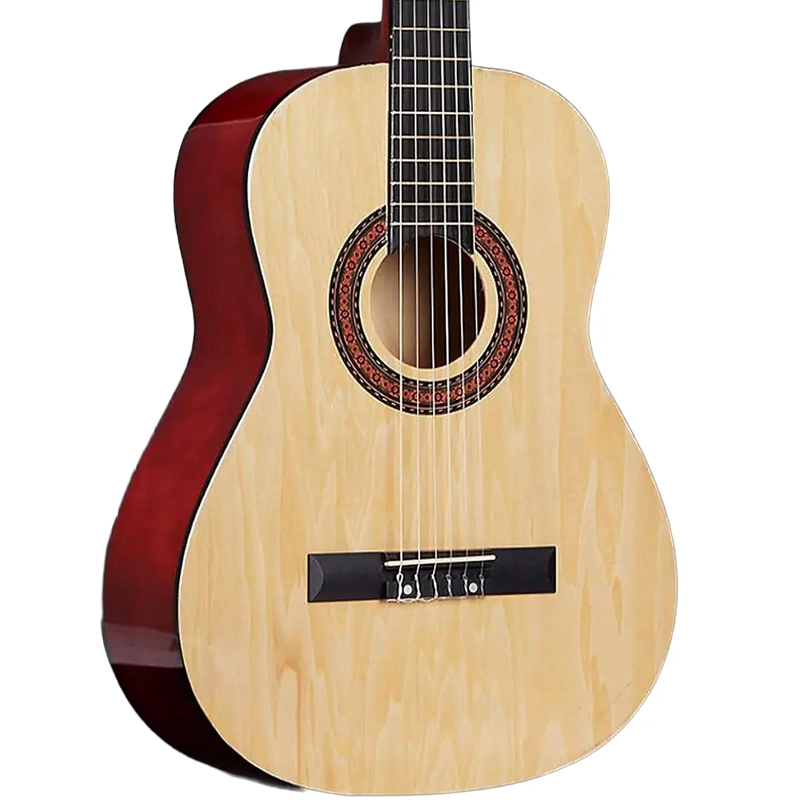 GUITARRA ACUSTICA CLASICA 39” BLANCA - 2