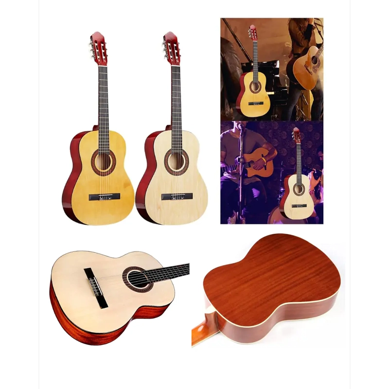 GUITARRA ACUSTICA CLASICA 39” BLANCA - 5