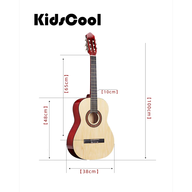GUITARRA ACUSTICA CLASICA 39” BLANCA - 8