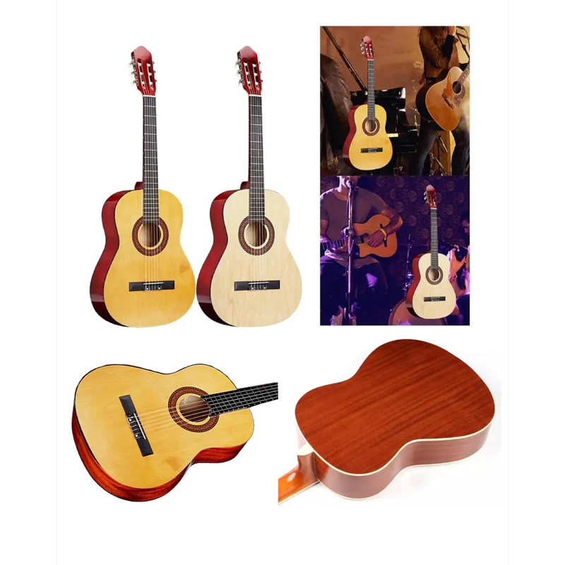 GUITARRA ACUSTICA CLASICA 39” CAFE - 5