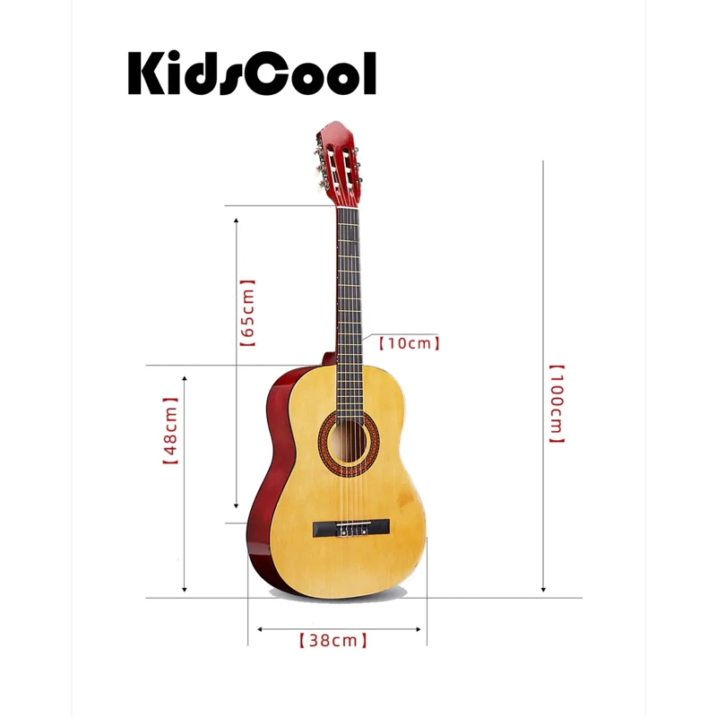 GUITARRA ACUSTICA CLASICA 39” CAFE - 7