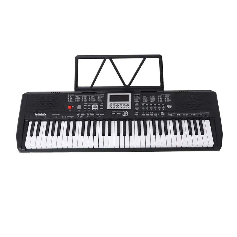 TECLADO ELECTRONICO PORTATIL NEGRO - 1