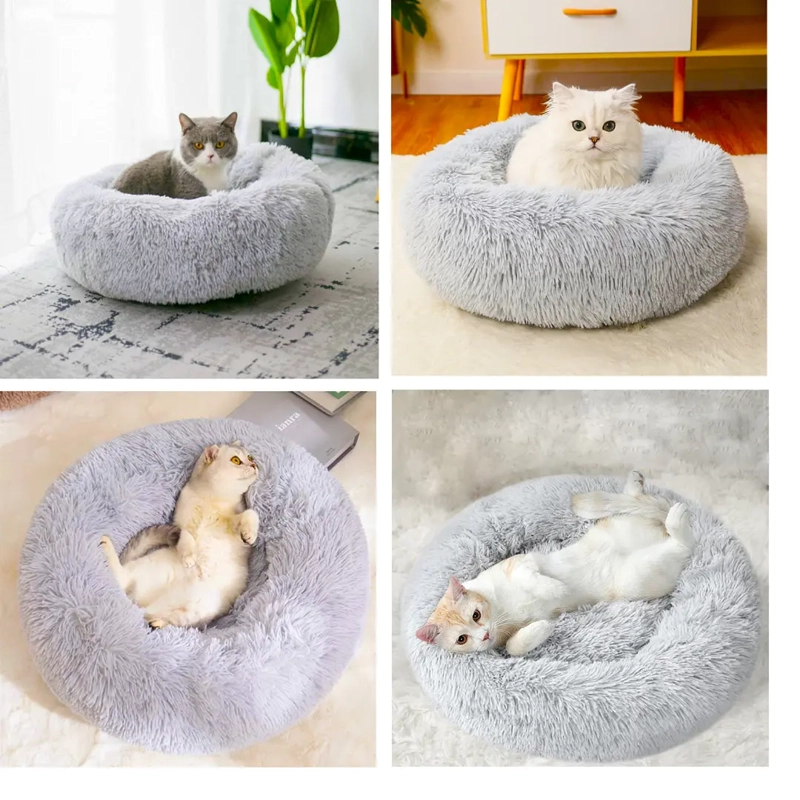 CAMA NIDO PARA MASCOTAS ANTIANSIEDAD TALLA S PETSCOOL GRIS 50CM - 6