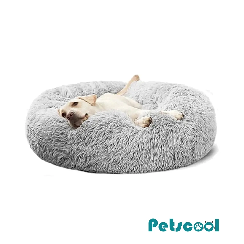 CAMA NIDO PARA MASCOTAS ANTIANSIEDAD TALLA M PETSCOOL GRIS 60CM - 2