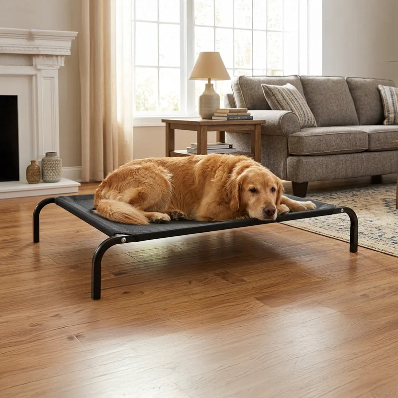 CAMA ELEVADA PARA MASCOTAS PETSCOOL TALLA L 102 X 69CM SOPORTA HASTA 40KG - 2