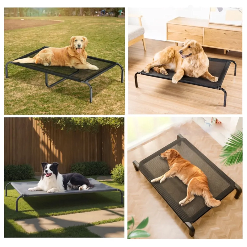 CAMA ELEVADA PARA MASCOTAS PETSCOOL TALLA L 102 X 69CM SOPORTA HASTA 40KG - 5