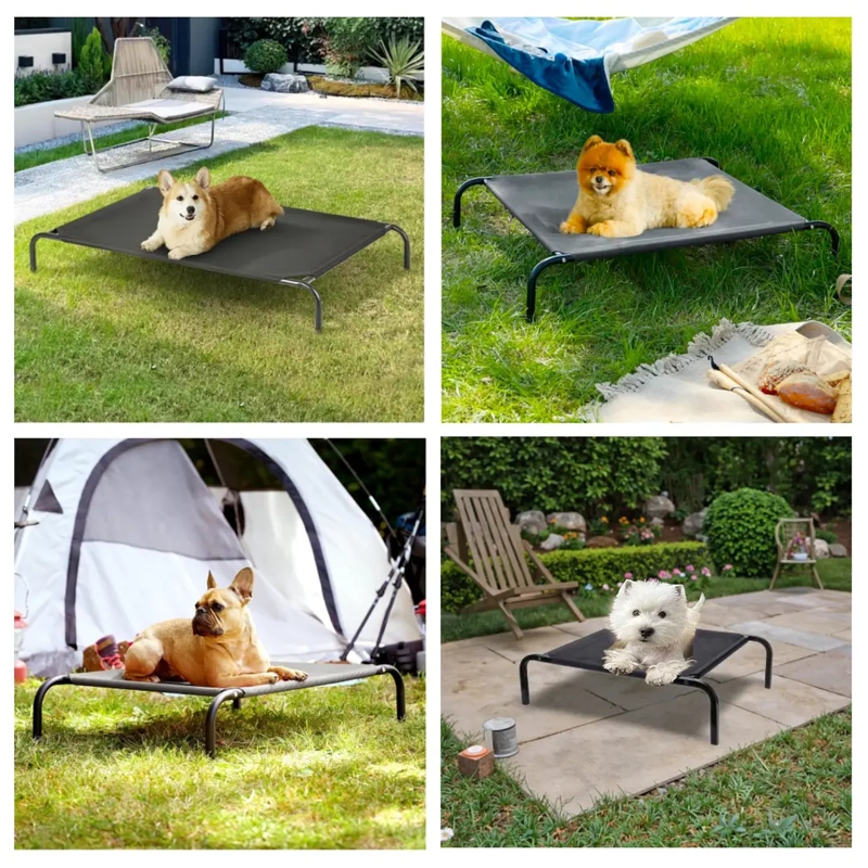CAMA ELEVADA PARA MASCOTAS PETSCOOL TALLA S 68 X 55CM SOPORTA HASTA 15 KG - 7