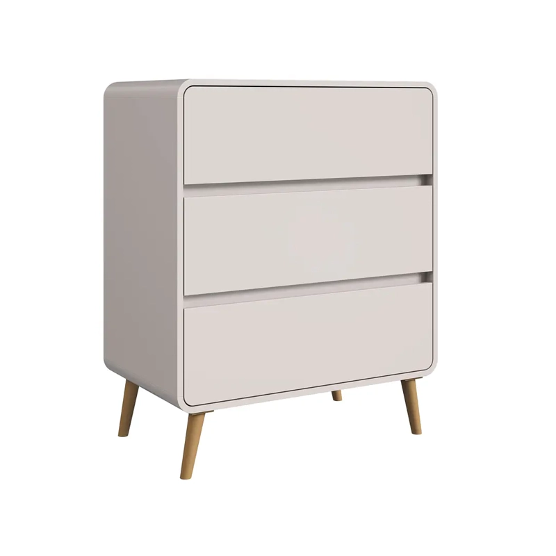COMODA RETRO 3 CAJONES BEIGE - 1