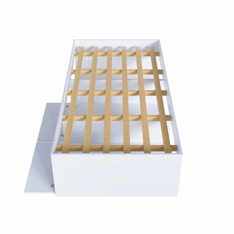 CAMA INFANTIL 1 PLAZA PETS CON 2 PUERTAS BLANCA - 3