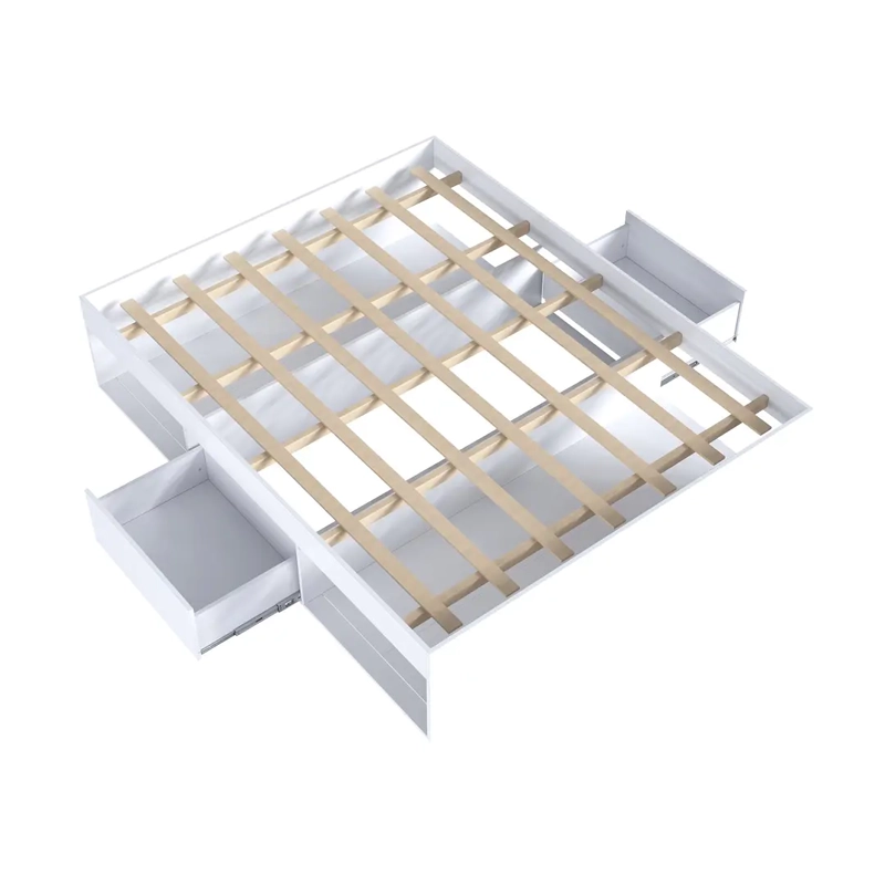 CAMA MULTIFUNCIONAL 2 PLAZAS PETS CON 2 CAJONES BLANCA - 5